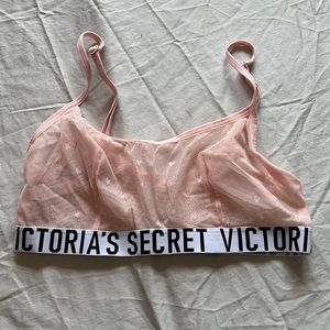 NWT Victoria’s Secret mesh bralette with hearts